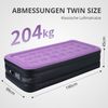 LALAHO Luftmatratze mit eingebauter Pumpe,Isomatte Camping Outdoor,190 x 99 x 45CM, Einzel-Luftbett, selbstaufblasend, wasserdicht, inkl. Pumpe, Tasche Bild 4