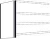 Kerkmann Seiten-Endwand für Büro-Regal Progress 500 TxH 40x260cm licht Bild 1