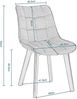 EUGAD 0656BY-2 Esszimmerstühle 2er Set Wohnzimmerstuhl mit Rückenlehne, Polsterstuhl Küchenstuhl Weich Samt und Holz für ESS- und Wohnzimmer Schwarz Bild 3