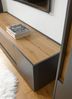 Lowboard Cintia / City, Holzwerkstoff, Schwarz, Holzfarben, 220 x 40 x 45 cm Bild 2