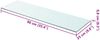vidaXL Regalboden Glas Transparent 90x25 cm 243840 Bild 3