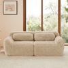 Modulares Cloud Sofa Plüsch, boneless Design, 32D Schaumstoff, flexibel konfigurierbar,kein Aufbau, ultra weich,khaki Bild 2