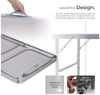 tectake Campingtisch Lothar (1-St, 1 tlg), Kompakter Klapptisch aus Aluminium Bild 3