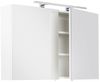 Badmöbel Spiegelschrank 100cm LAGOS-02 weiß inkl. LED-Lampe, B x H x T ca. 100 x 62 x 16,6cm Bild 5