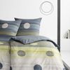 Estella Mako-Satin Bettwäsche 155x220 Bailey Punkte Streifen petrol 4803-50 Bild 4