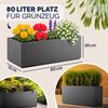 CASARIA® Pflanzkasten Ethica 80x36x36cm Anthrazit Bild 3