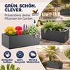 CASARIA® Pflanzkasten Ethica 80x36x36cm Anthrazit Bild 5