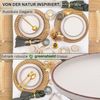 SÄNGER Steingut Dessertteller Bombay Ivory 4 teilig Bild 2