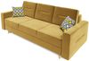 Sofa 3-Sitzer BELMIRA mit Schlaffunktion Gelb Bild 2