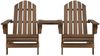 vidaXL Adirondack-Gartenstühle mit Tisch Massivholz Tanne Braun 310069 Bild 2