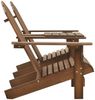 vidaXL Adirondack-Gartenstühle mit Tisch Massivholz Tanne Braun 310069 Bild 3
