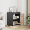 vidaXL Beistellschrank Grau 60x36x65 cm Massivholz Kiefer 808100 Bild 3