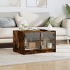 vidaXL Couchtisch mit Glastüren Räuchereiche 68x50x42 cm 836368 Bild 3
