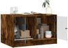 vidaXL Couchtisch mit Glastüren Räuchereiche 68x50x42 cm 836368 Bild 5