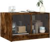 vidaXL Couchtisch mit Glastüren Räuchereiche 68x50x42 cm 836368 Bild 4