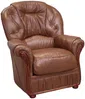 Vente-unique - DAPHNE Sofa and armchair set Leder Braun - B 91 cm x H 97 cm x L 83 cm183 cm Bild 3