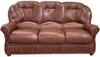 Vente-unique - DAPHNE Sofa and armchair set Leder Braun - B 91 cm x H 97 cm x L 83 cm183 cm Bild 2