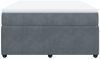 vidaXL Boxspringbett mit Matratze Dunkelgrau 140x200 cm Samt 3285645 Bild 4