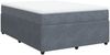 vidaXL Boxspringbett mit Matratze Dunkelgrau 140x200 cm Samt 3285645 Bild 2