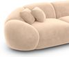 XXL Wohnlandschaft Solverde aus Samtstoff - Samtstoff - beige - Rechts Bild 5