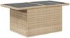 vidaXL 11-tlg. Garten-Sofagarnitur mit Kissen Beige Poly Rattan 3268149 Bild 5