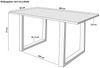 SAM® Baumkantentisch White_Beach, Akazienholz, Baumkante, Metallgestell U-Form, bis 3 Meter Bild 2