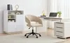Vente-unique - TIRIESI Office chair Stoff Beige - B 56 cm x H 87 cm79 cm x L 61 cm Bild 2