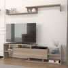 Fernsehschrank Liksefte mit Wandregal 154x28x42 cm Eicheoptik [en. casa] Bild 2