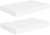 vidaXL Schweberegale 2 Stk. Weiß 40x23x3,8 cm MDF 323806 Bild 2