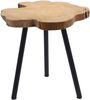 Spetebo Beistelltisch Design Beistelltisch mit Teakholz Platte (Packung, 1-St, 1 Tisch), Tisch,Couchtisch,Beistelltisch Bild 2