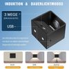 WILGOON LED Wandleuchte Akku Wandleuchte mit Bewegungsmelder Kabellose Wandlampe mit Schalter, LED fest integriert, Warmweiß, Innen Wandlampe 2200mAh USB Wiederaufladbar für Schlafzimmer Flur Bild 3