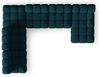 Micadoni Modulares Panorama Ecksofa Bellis 7-Sitzer Links 3D-Stoff Sonic Marineblau Bild 5