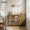 Woltu Sideboard, Küchenschrank aus MDF und Metall, für Küche Wohnzimmer Flur Bild 2