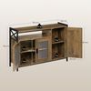 Woltu Sideboard, Küchenschrank aus MDF und Metall, für Küche Wohnzimmer Flur Bild 3