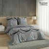 Buymax Bettwäsche Wave, Bettgarnitur, Bettbezug Set, Biber, 3 teilig, 100% Baumwolle Bild 2