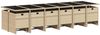 vidaXL 17-tlg. Garten-Essgruppe mit Kissen Beige Poly Rattan 3277773 Bild 3