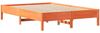 vidaXL Massivholzbett ohne Matratze Wachsbraun 135x190 cm Kiefernholz 3301727 Bild 5