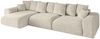 ALTDECOR Ecksofa ESKAR-L2, Couch mit Schlaffunktion, Wohnzimmer - Wohnlandschaft, Corner Sofa Bett Eckcouch Couch L-Form Schlafcouch Ausziehbar Bild 2