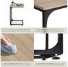 tectake Beistelltisch Couchtisch Erie 40x30x63cm (1-St, 1 tlg), Schlanker Beistelltisch im minimalistischen Industrie-Design Bild 3