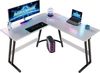 GUNJI Eckschreibtisch L-förm Computertisch Schreibtisch Gamer Tish 120/130/160 (Schreibtisch,130CM Computertisch L Form, PC Tisch,mit Monitorständer) Bild 4