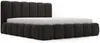 GRAINGOLD Cloud Bett 200x200, Polsterbett mit Bettkasten, Velvet-Stoff, mit Kopfteil, Anthrazit Bild 2