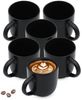 Spetebo Tasse Steinzeug Kaffeetasse 300 ml schwarz matt, 1-tlg, Porzellan, Mikrowelle geeignet Bild 3