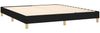 Doppelbett, Polsterbett mit Matratze Hellgrau 140x190 cm Stoff Schwarz 160x200 cm Bild 4