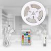 B.K.Licht LED Stripe USB RGBIC LED Strip, 5 m, mit Farbwechsel, 150-flammig, Lichtleiste, mit Musiksensor, mit Fernbedienung, selbstklebend Bild 3