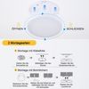 PRIISF LED Deckenleuchte LED Deckenlampe mit Radar Bewegungsmelder Akku Deckenleuchte 10000 mAh, Dimmbar, 3000K/4300K/6500K Runde Sensor Licht, Wiederaufladbare Deckenleuchte LED Panel, Aufladbar Lamp mit Fernbedienung‌ für Badezimmer, Keller, Garage Bild 3