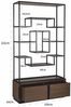 Casa Padrino Luxus Regalschrank Dunkelbraun / Schwarz 120 x H. 240 cm - Luxus Möbel Bild 5