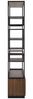Casa Padrino Luxus Regalschrank Dunkelbraun / Schwarz 120 x H. 240 cm - Luxus Möbel Bild 3