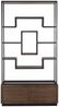 Casa Padrino Luxus Regalschrank Dunkelbraun / Schwarz 120 x H. 240 cm - Luxus Möbel Bild 2