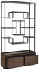 Casa Padrino Luxus Regalschrank Dunkelbraun / Schwarz 120 x H. 240 cm - Luxus Möbel Bild 4