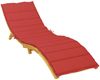 vidaXL Sonnenliegen-Auflage Rot 200x60x3 cm Oxford-Gewebe 314209 Bild 3